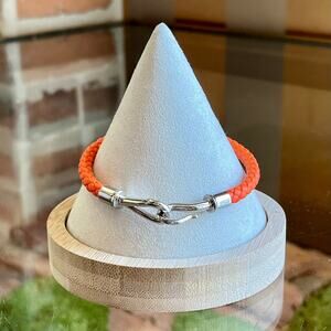 HERMES Jumbo H Orange Bracelet